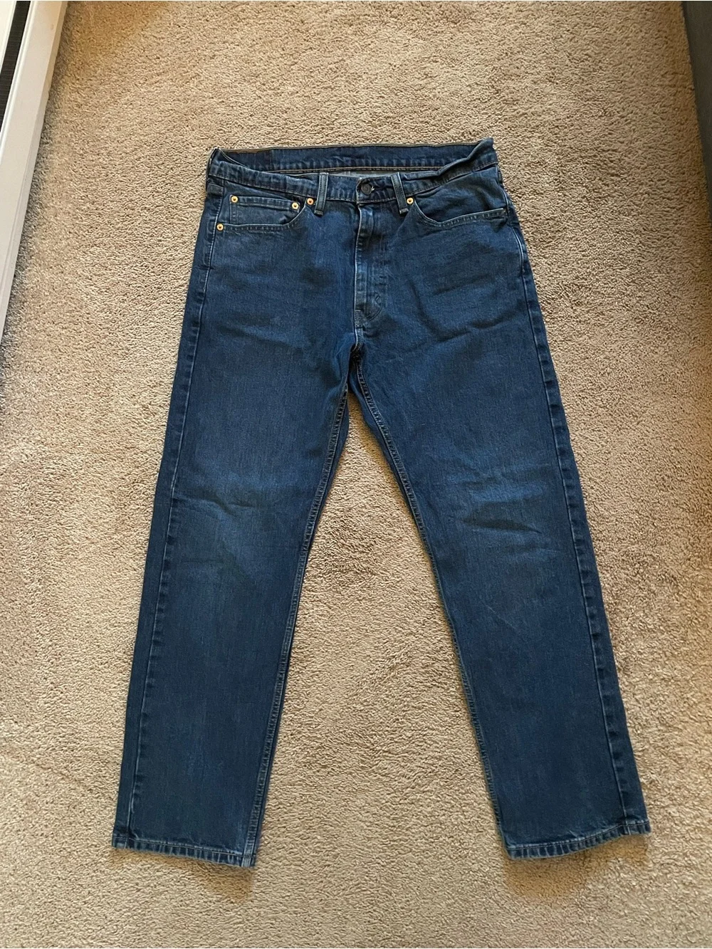 Levi's Dark Blue Straight Leg Men's Jeans